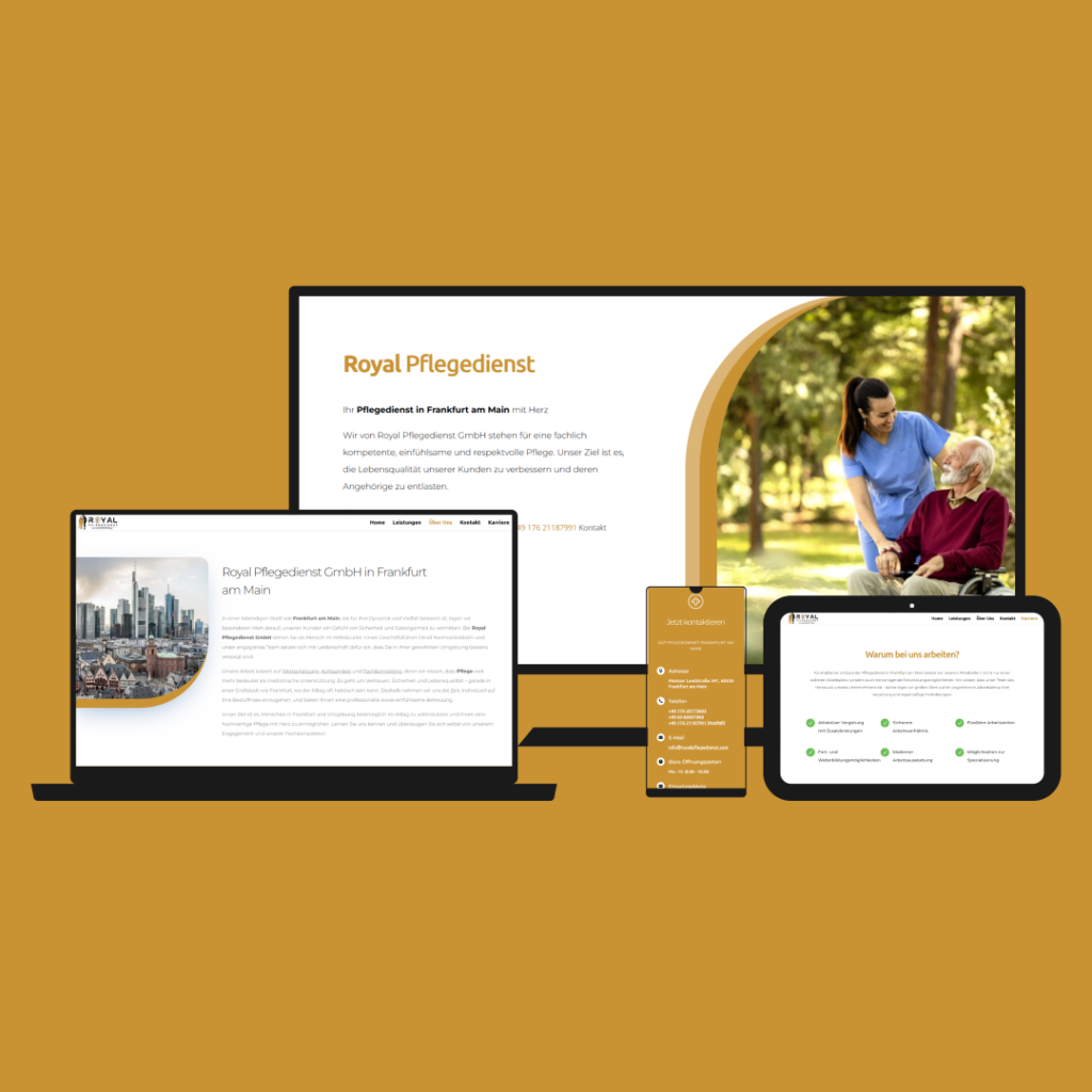 Referenzen 12 Pflegedienst Webdesign und Webentwicklung Idunatek Frankfurt