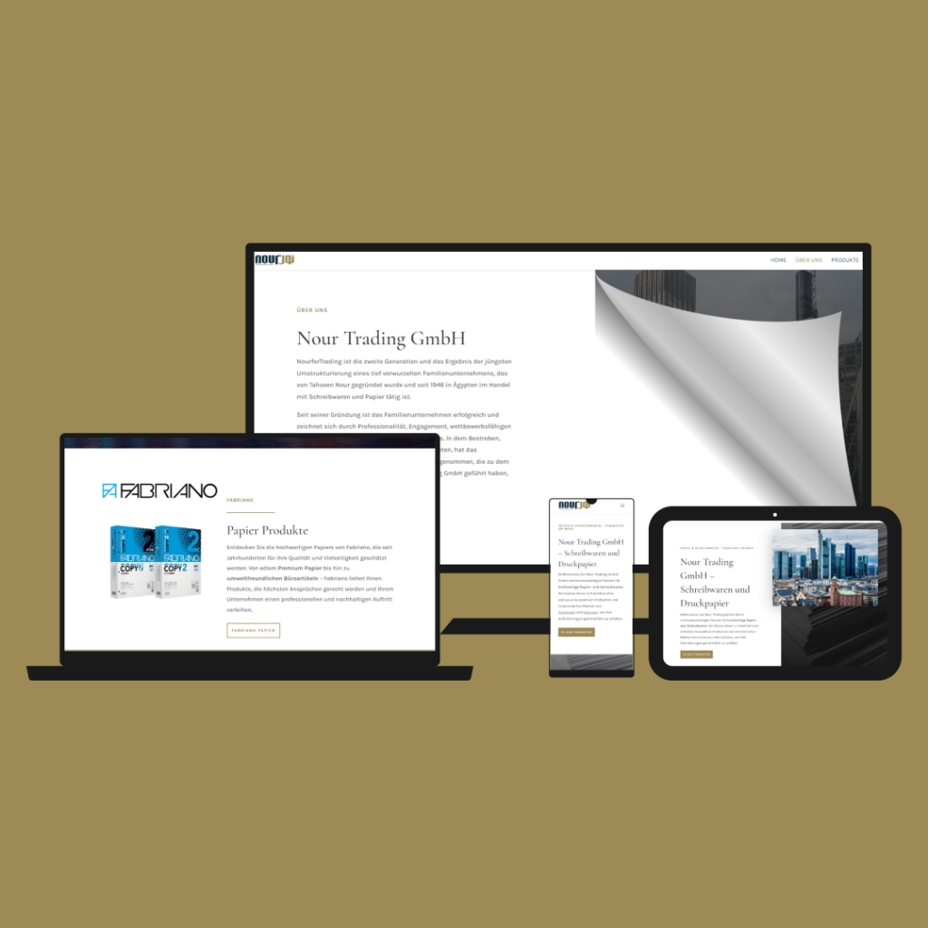 Referenzen 15 Papierhandel Webdesign und Webentwicklung Idunatek Frankfurt