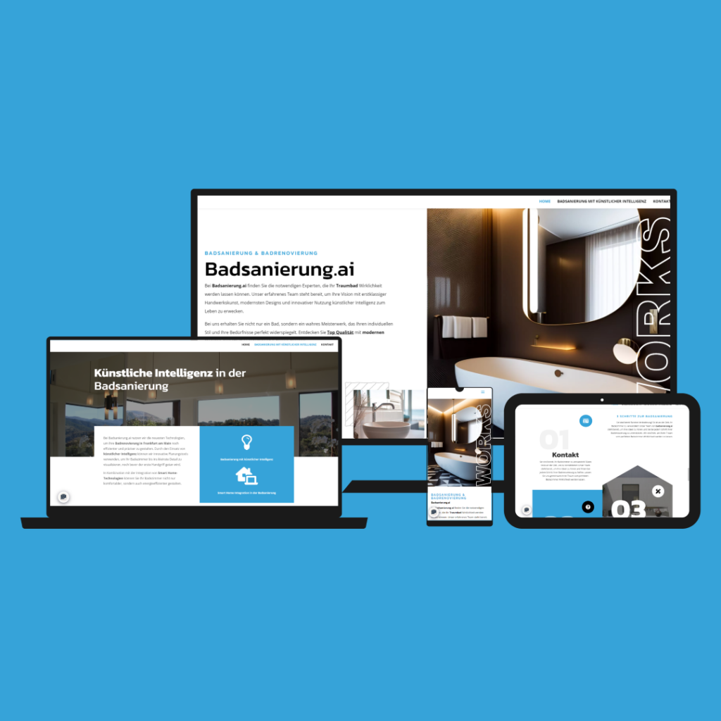 Referenzen 6 Badsanierung Webdesign und Webentwicklung Idunatek Frankfurt