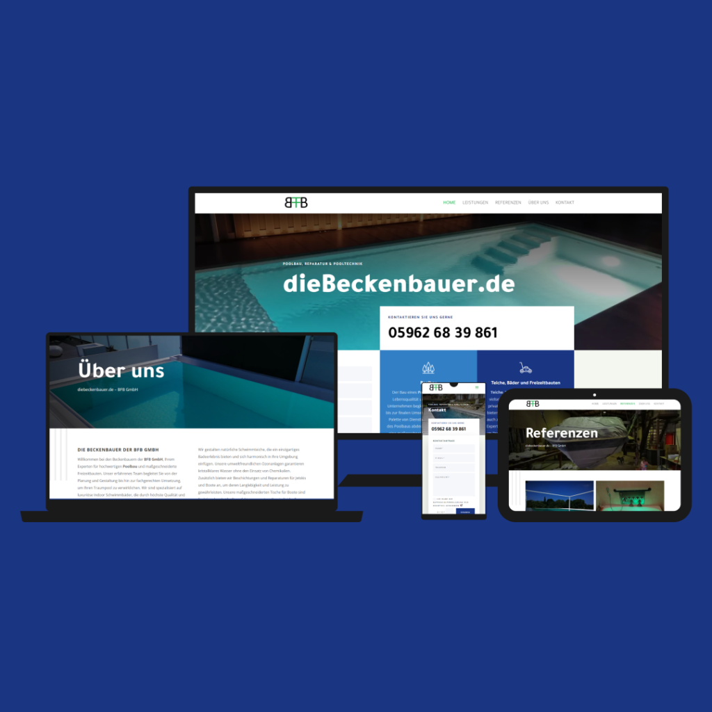 Referenzen 9 Poolbau Webdesign und Webentwicklung Idunatek Frankfurt
