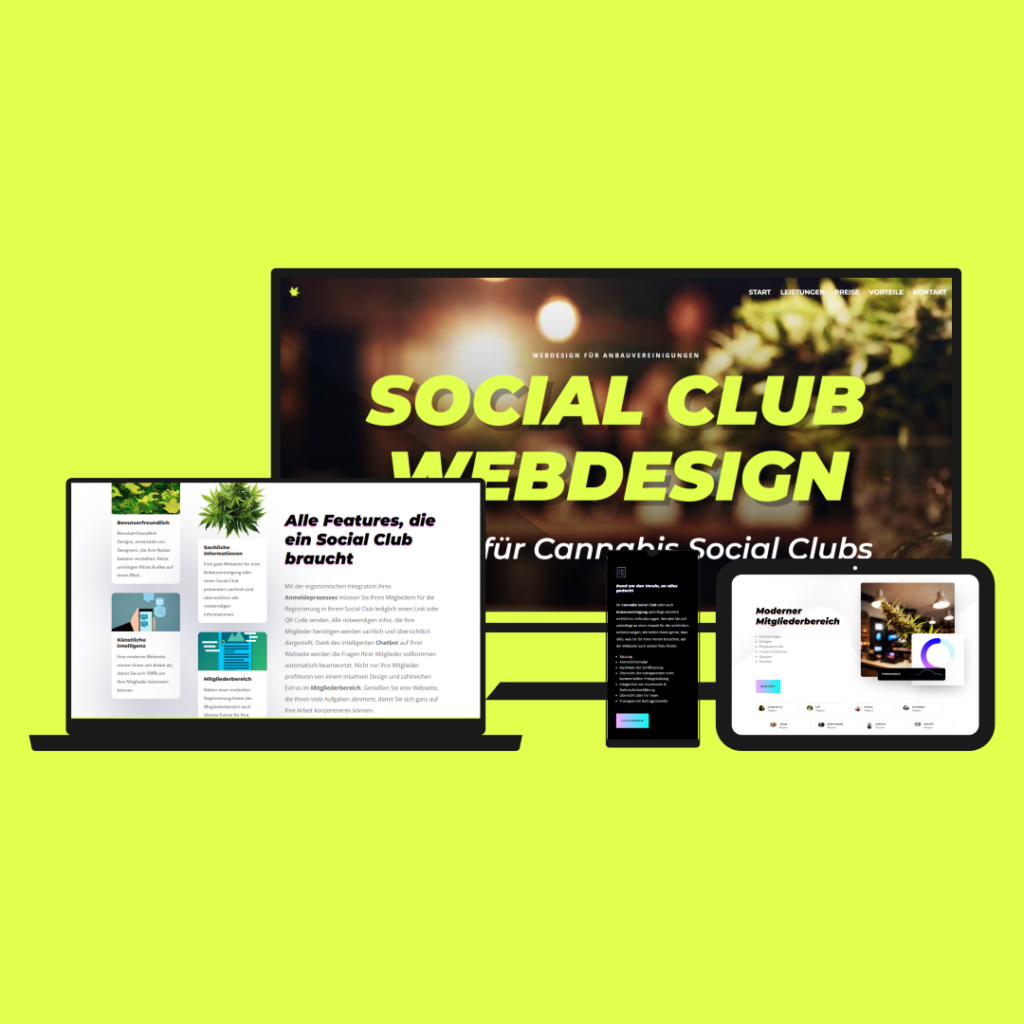 Referenzen 1 Social Club Webdesign und Webentwicklung Idunatek Frankfurt