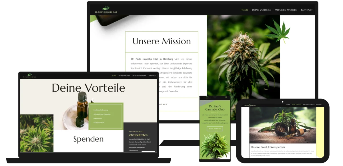 Social Club Webdesign